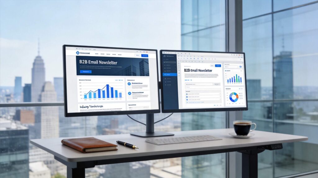 B2B email marketing newsletter example with personalized digest