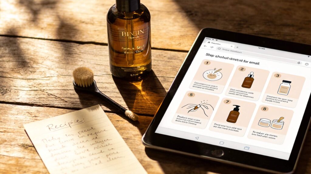 Product education email marketing example with visual guide