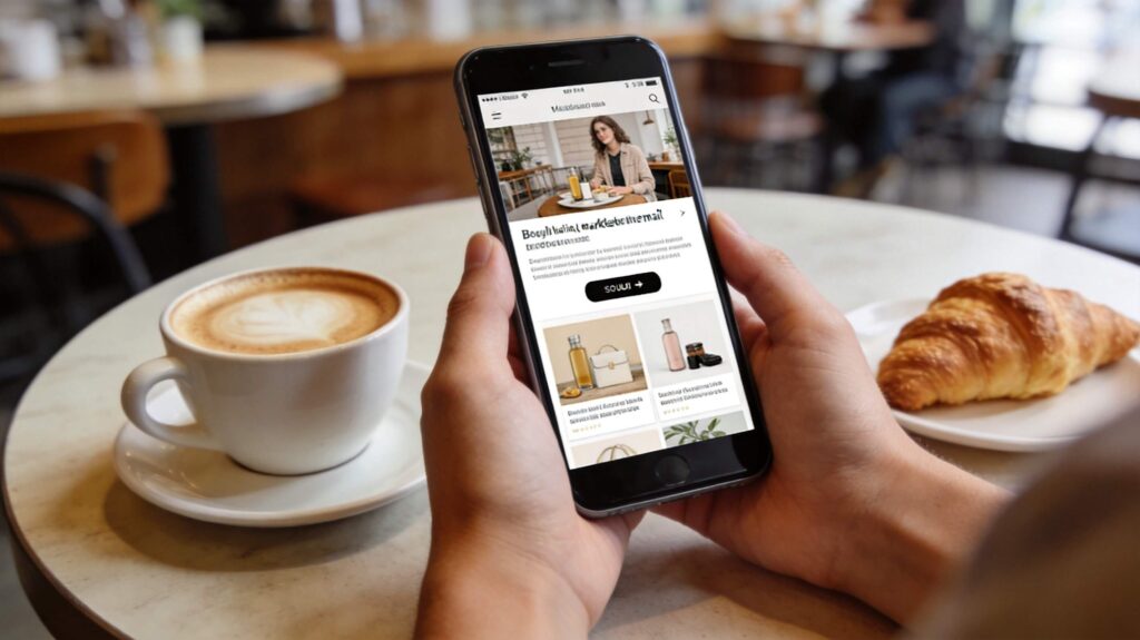 Mobile responsive email marketing design examples for smartphone users