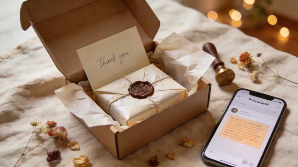 Post-purchase email example with personalized founder thank-you message