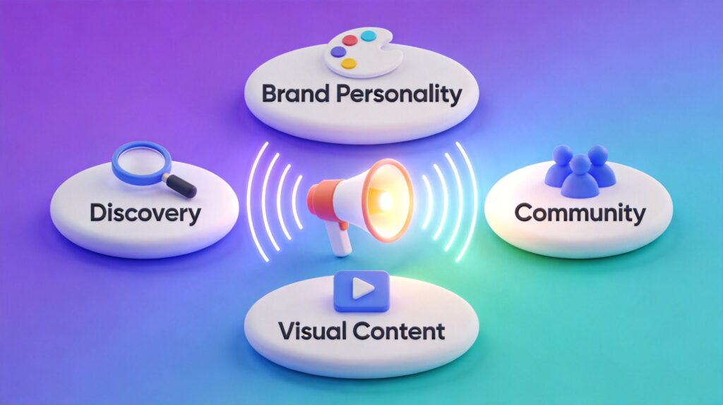 Scenarios where social media outperforms email: brand awareness, audience discovery, and viral reach